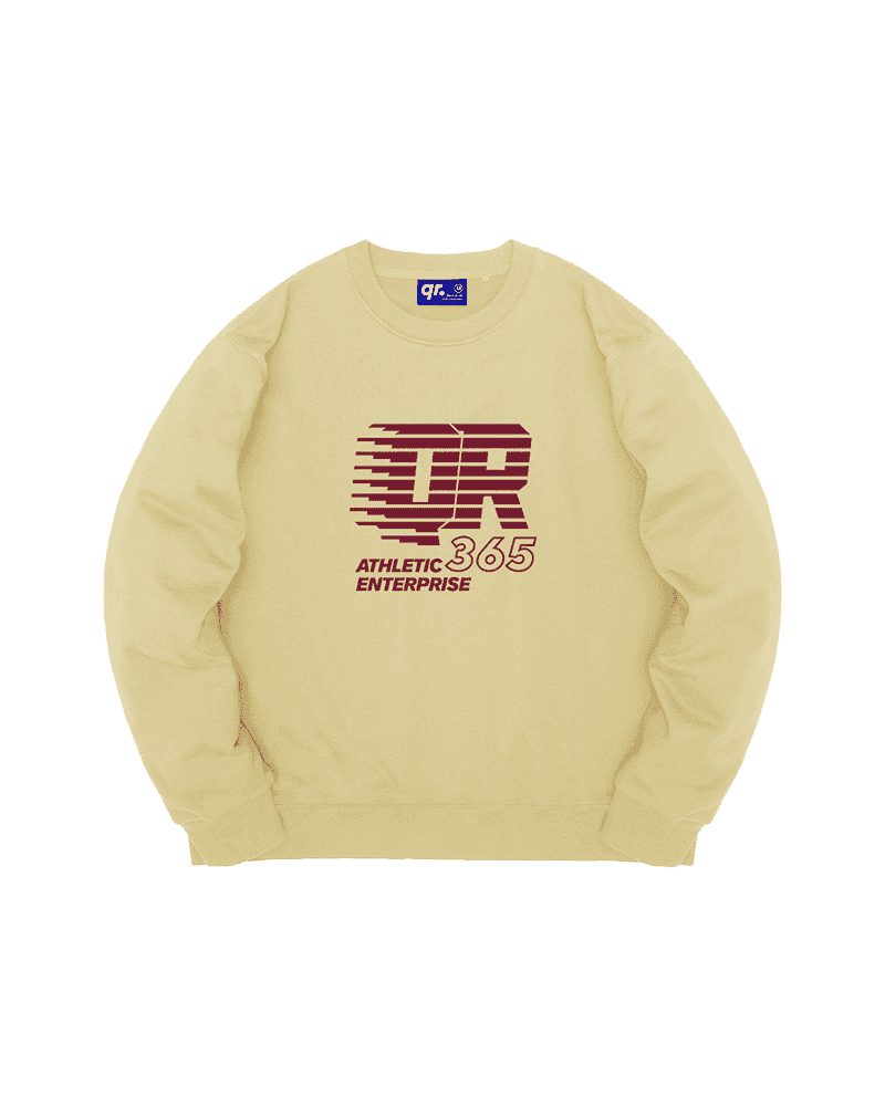 СВИТШОТ ATHLETIC СВЕТЛО-ЖЕЛТЫЙ