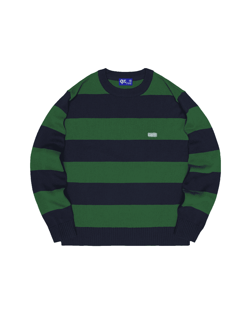 ЖЕМПІР STRIPED ҚОЮ ЖАСЫЛ КӨК