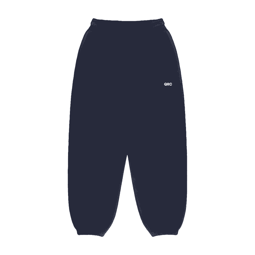 шалбар бала jogger qrc қою көк 