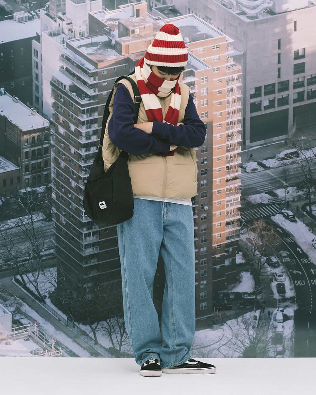 мойынорағыш STRIPED ҚЫЗЫЛ-САРЫ