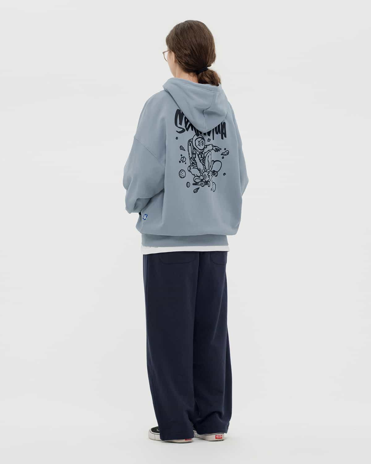 СЫРМАЛЫ БҮРЖЕЙДЕ OVERFIT SPACE көкшіл-сұр