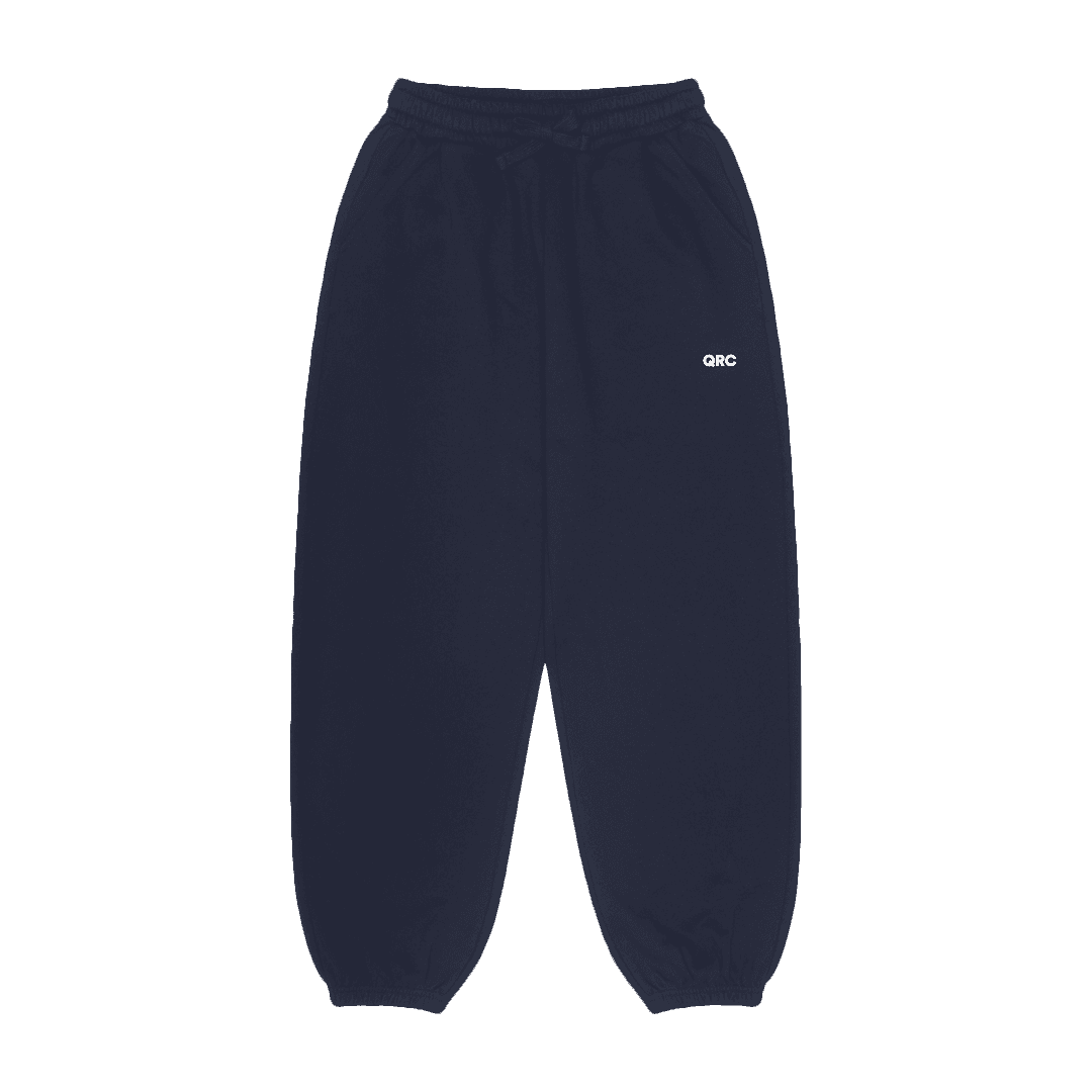 шалбар бала jogger qrc қою көк 