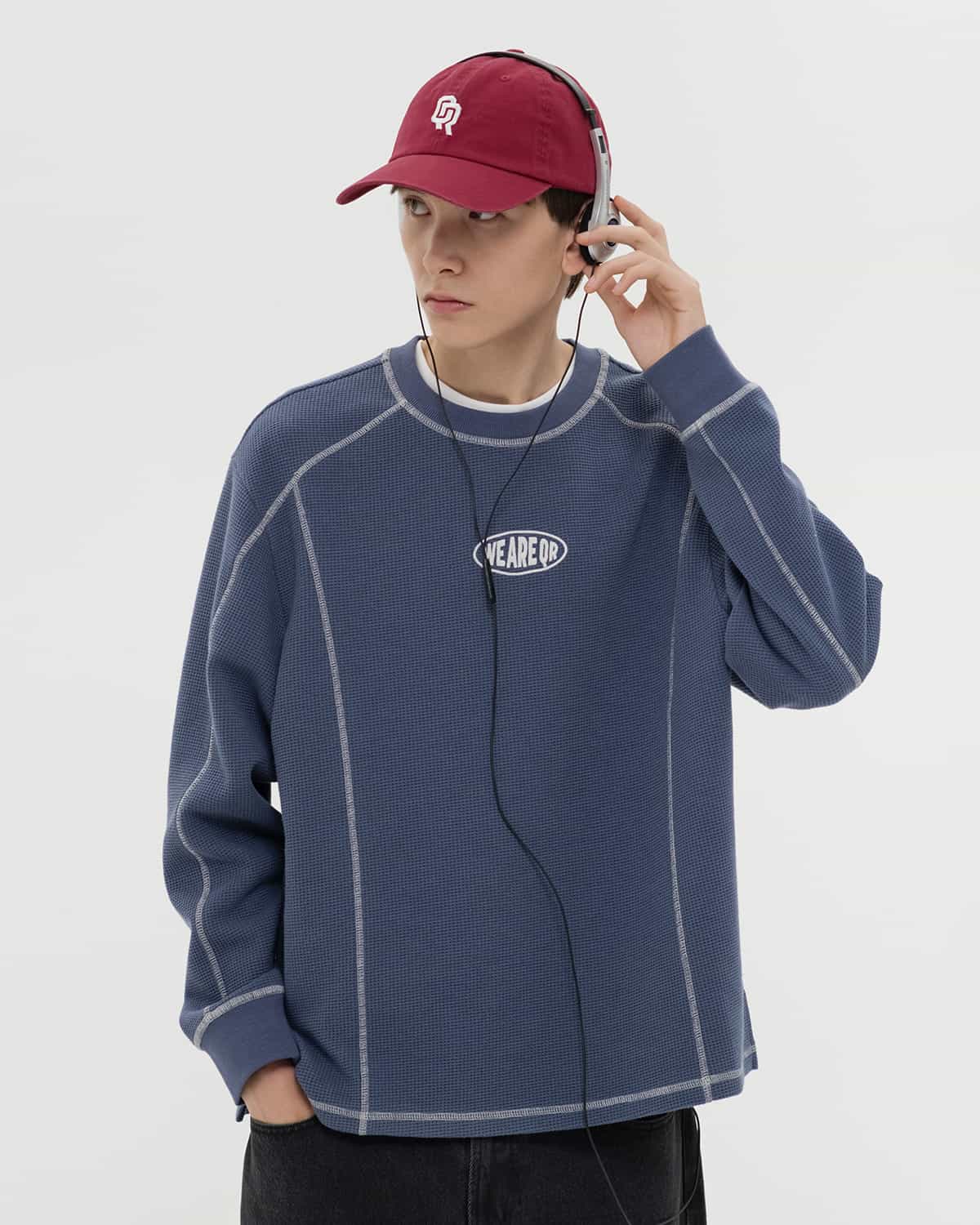 свитер waffle wrq classic blue