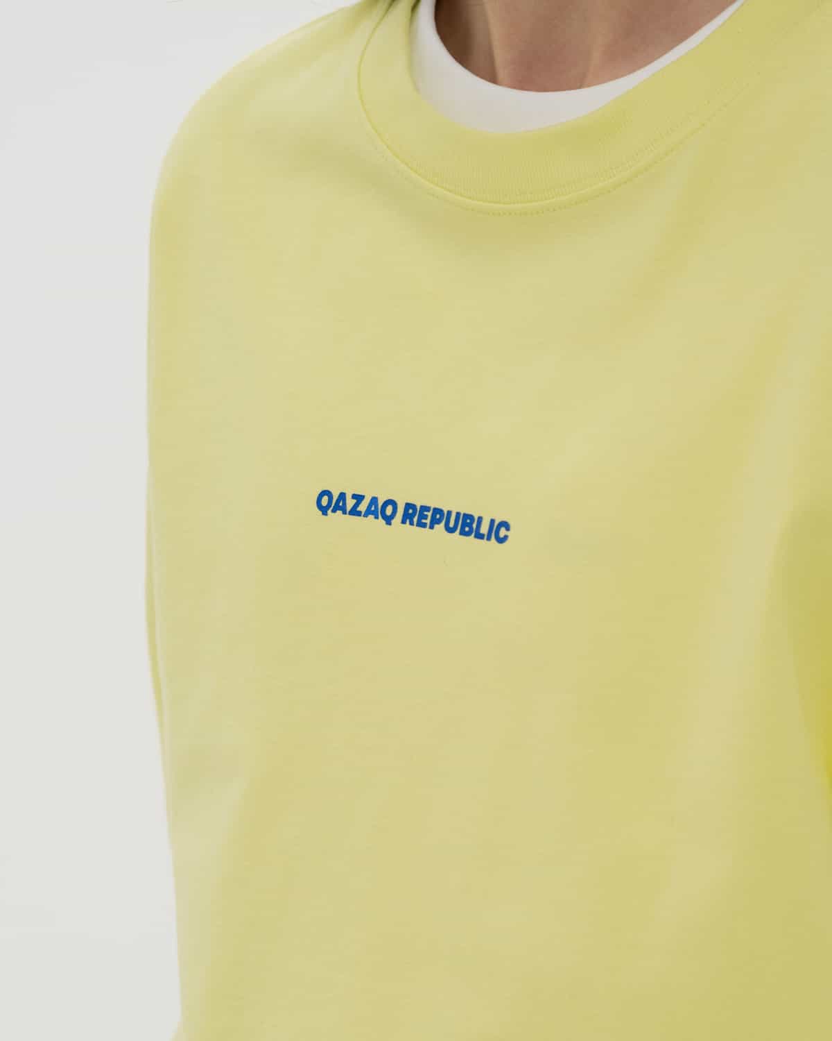 ФУТБОЛКА QAZAQ REPUBLIC ЛАЙМ