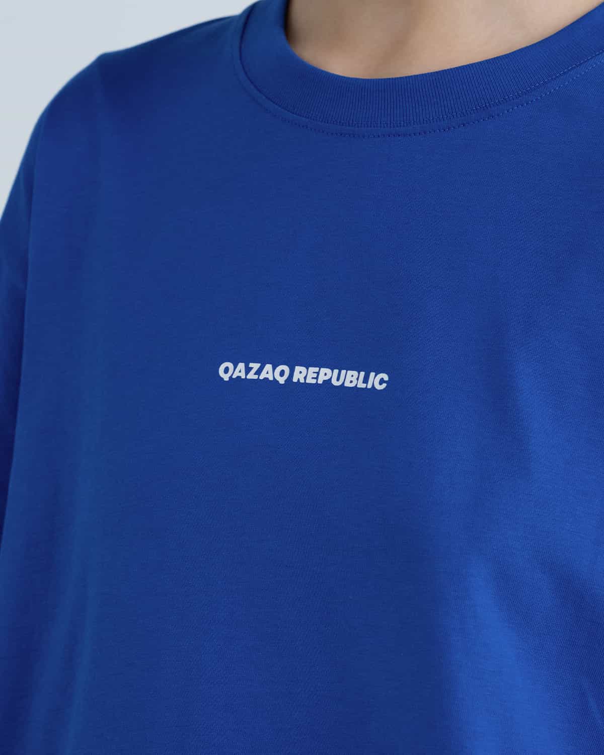 ФУТБОЛКА qazaq republic КӨК