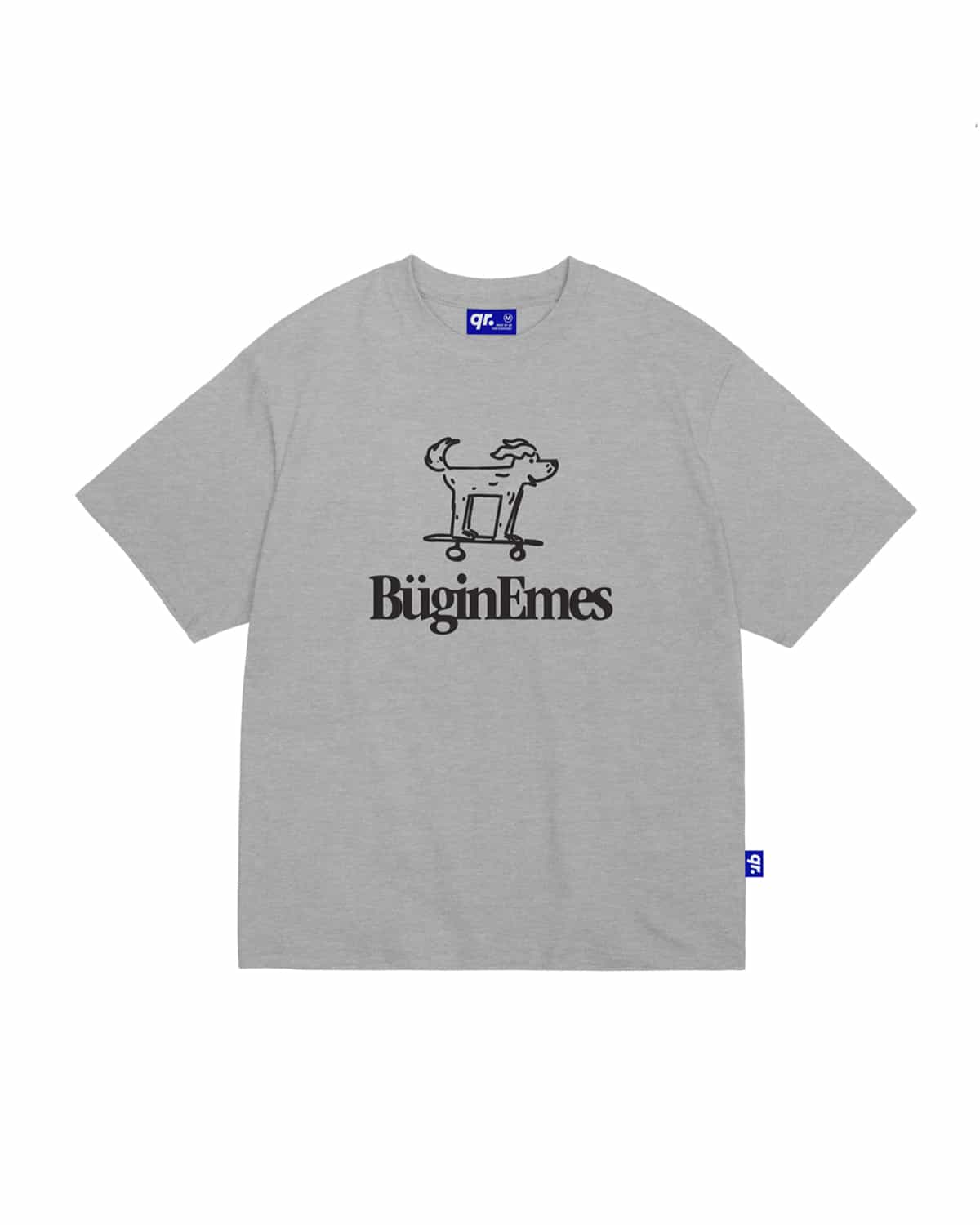 футболка buginemes сұр меланж