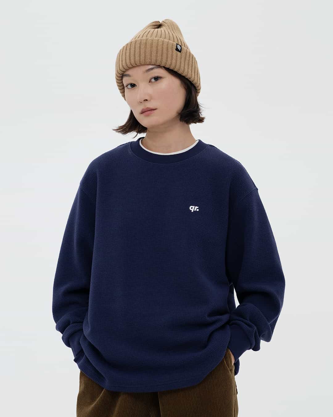 ЖЕМПІР WAFFLE ҚОЮ КӨК