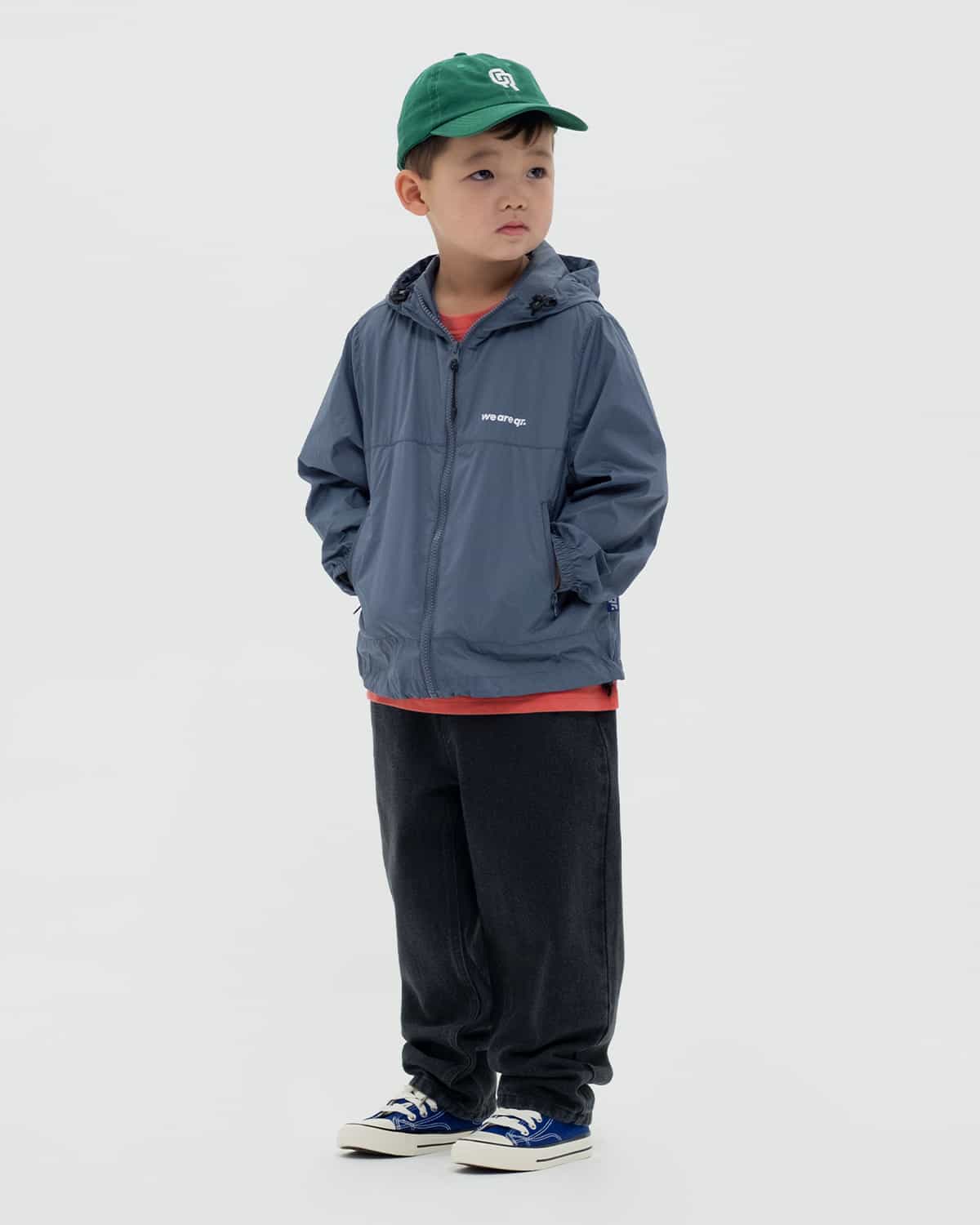 КҮРТЕ БАЛА RAINCOAT ҚОЮ КӨК