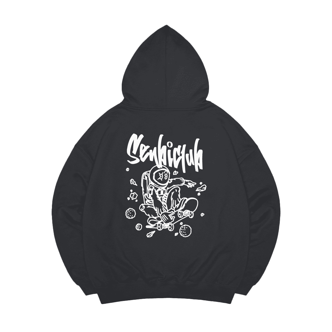 ЗИППЕР ХУДИ OVER SPACE АНТРАЦИТ