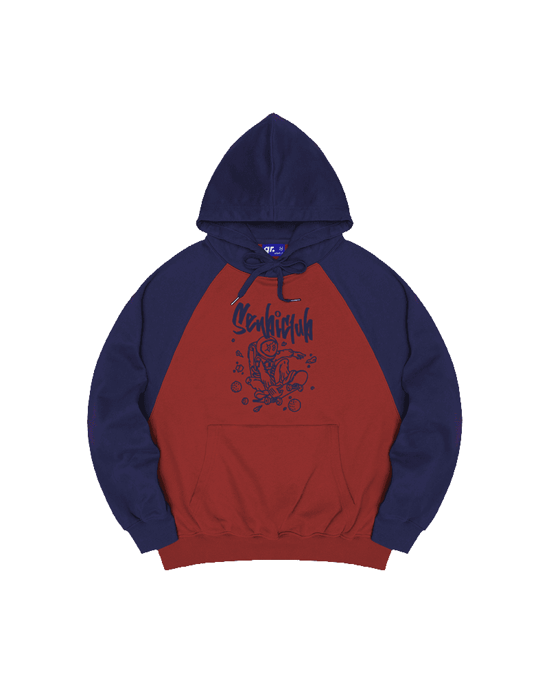 ТОЛСТОВКА OVERFIT 2COLOR SPACE КРАСНАЯ