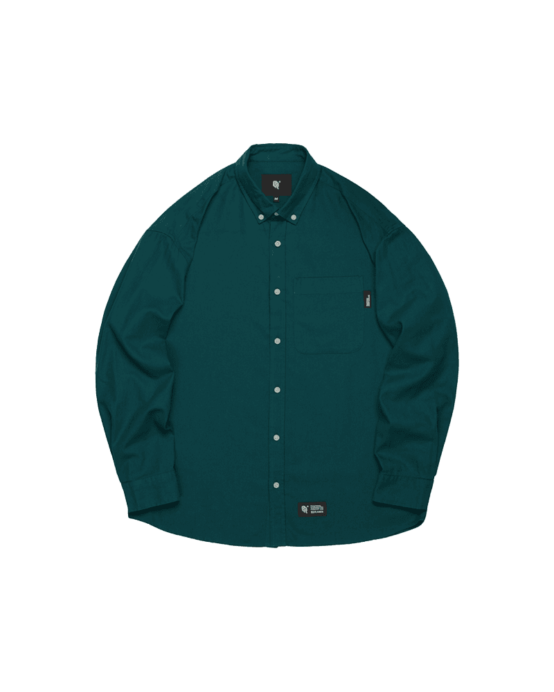 РУБАШКА ЗЕЛЁНАЯ BASIC23