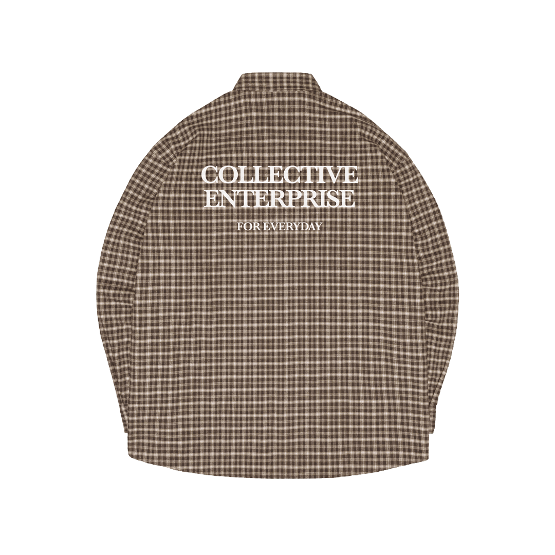 РУБАШКА STREET COLLECTIVE ENT. КОРИЧНЕВАЯ