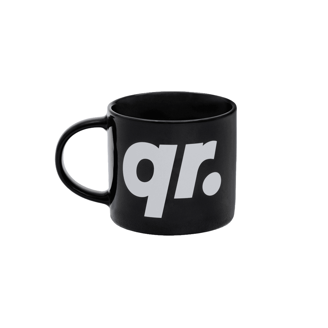 КЕРАМИКА КРУЖКА QRD ЧЁРНАЯ